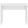Työpöytä korkeakiilto valkoinen 90x40x72 cm tekninen puu