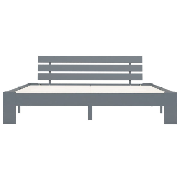 Sängynrunko harmaa mänty 160x200 cm