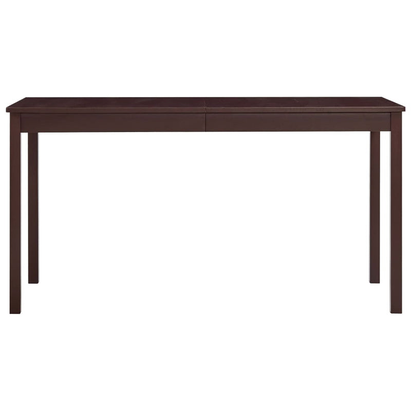 Tummanruskea ruokapöytä Miadora 140x70x73cm (mänty)