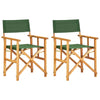 Ohjaajantuolit 2 kpl täysi akaasiapuu vihreä