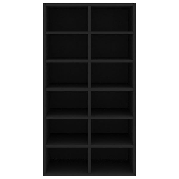 Kenkäteline musta 54x34x100,5 cm tekninen puu