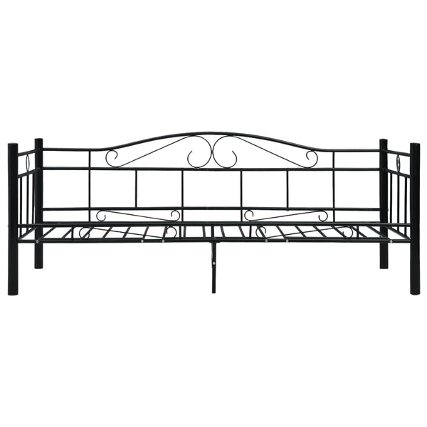 Musta päivävuoteenrunko Kyrlakoula 90x200cm (metalli)