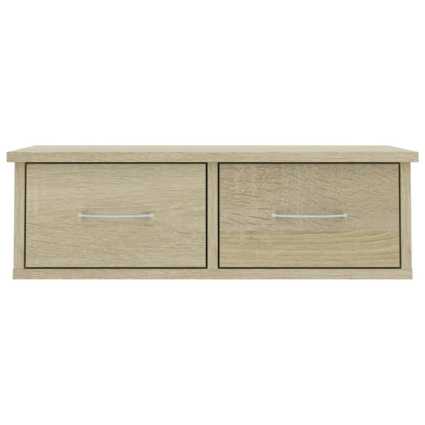 Seinälaatikkohylly Sonoma-tammi 60x26x18,5 cm tekninen puu