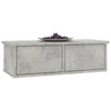 Seinälaatikkohylly betoninharmaa 60x26x18,5 cm tekninen puu
