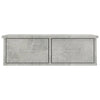 Seinälaatikkohylly betoninharmaa 60x26x18,5 cm tekninen puu