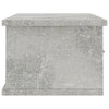 Seinälaatikkohylly betoninharmaa 60x26x18,5 cm tekninen puu