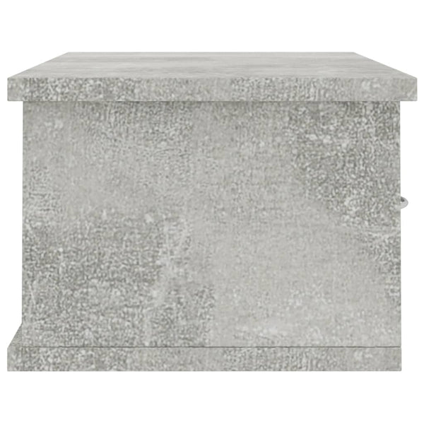 Seinälaatikkohylly betoninharmaa 60x26x18,5 cm tekninen puu
