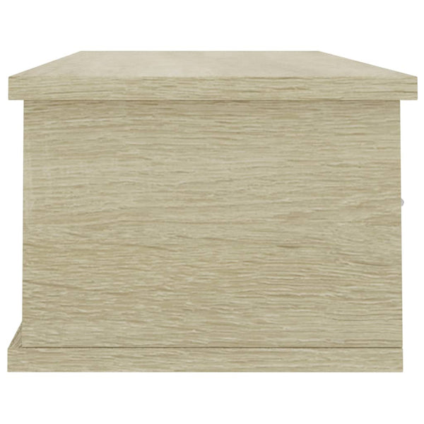 Seinälaatikkohylly Sonoma-tammi 88x26x18,5 cm tekninen puu