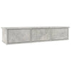 Seinälaatikkohylly betoninharmaa 88x26x18,5 cm tekninen puu