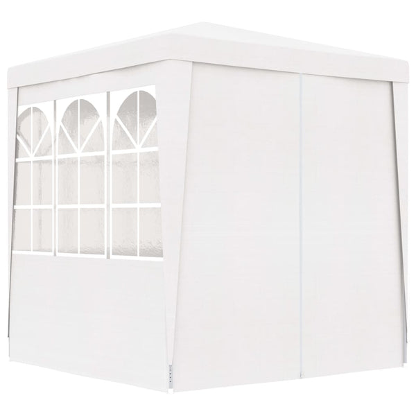 Ammattilaisten juhlateltta sivuseinillä 2x2m valkoinen 90g/m²