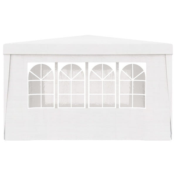 Ammattilaisten juhlateltta sivuseinillä 4x4 m valkoinen 90 g/m²