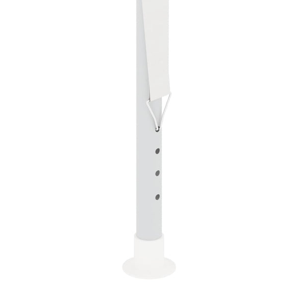 Ammattilaisten juhlateltta sivuseinillä 4x9m valkoinen 90g/m²