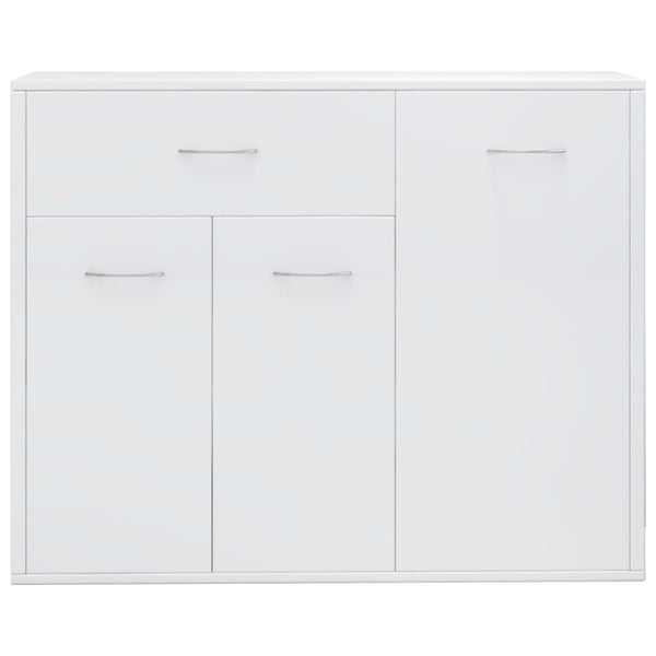 Senkki korkeakiilto valkoinen 88x30x70 cm tekninen puu