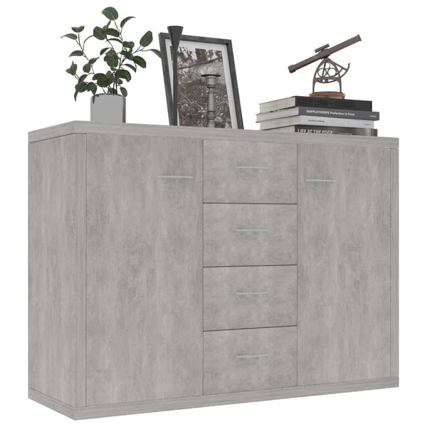 Senkki betoninharmaa 88x30x65 cm tekninen puu