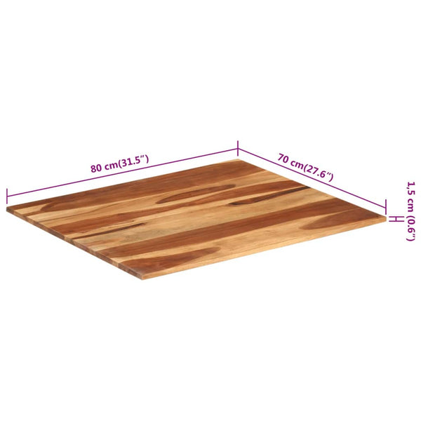 Pöytälevy Dimitria 15-16 mm 70x80cm (akaasiapuu)