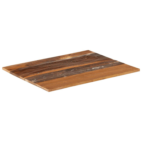 Suorakulmainen pöytälevy 60x70 cm 15-16 mm täysi kierrätyspuu