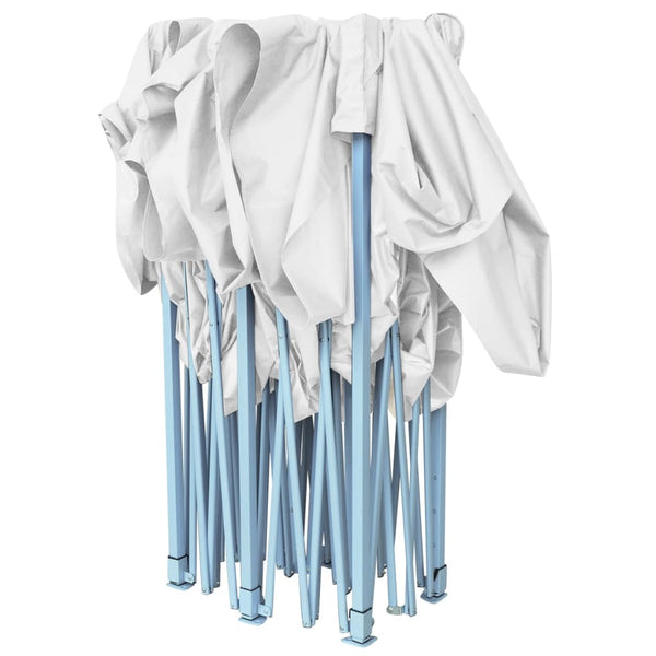 Ammattilaisten kokoontaittuva juhlateltta 3x6 m teräs valkoinen