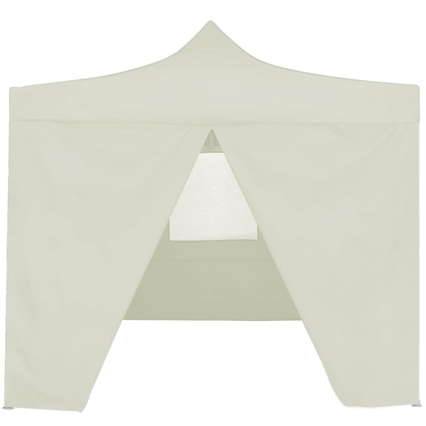 Kokoontaittuva juhlateltta 4 sivuseinää 2x2 m teräs kerma