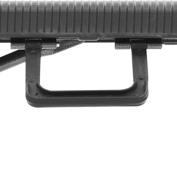 Musta kokoontaitettavat puutarhapenkit Armand 180cm (2 kpl hdpe)