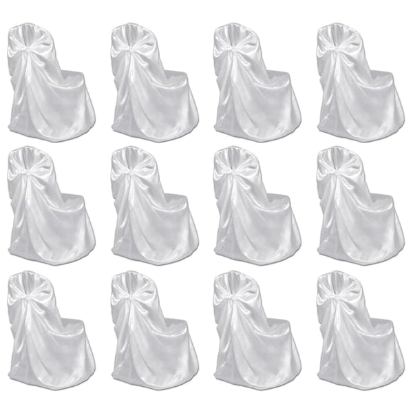 Tuolinpäällinen hääjuhliin valkoinen 12 kpl