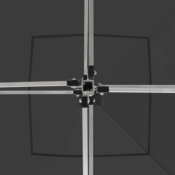 Kokoontaittuva juhlateltta seinillä alumiini 2x2 m antrasiitti