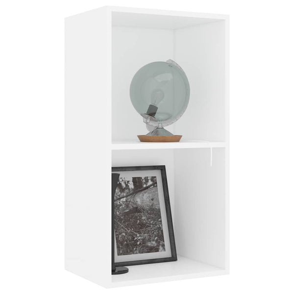 Valkoinen kirjahylly Kourous 40x30x76,5cm (engineered wood)