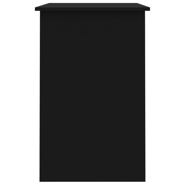 Työpöytä musta 100x50x76 cm tekninen puu