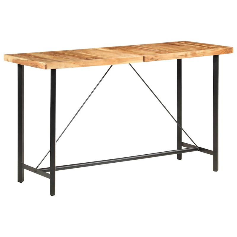Baaripöytä 180x70x107 cm täysi akaasiapuu