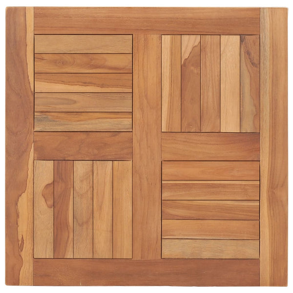 Pöytälevy täysi tiikki 60x60x2,5 cm
