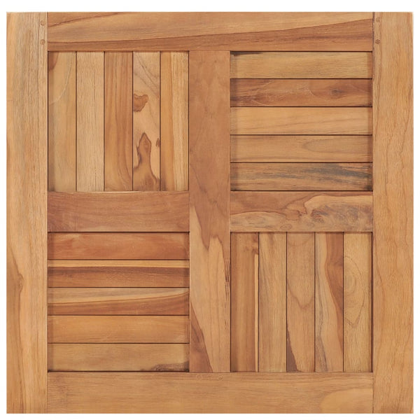Pöytälevy täysi tiikki 60x60x2,5 cm