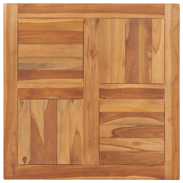 Pöytälevy täysi tiikki 70x70x2,5 cm