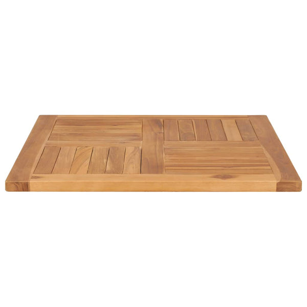 Pöytälevy täysi tiikki 70x70x2,5 cm