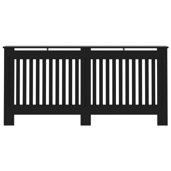 Lämpöpatterin suoja musta 172x19x81,5 cm MDF