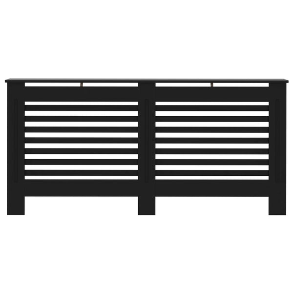 Lämpöpatterin suoja musta 172x19x81,5 cm MDF