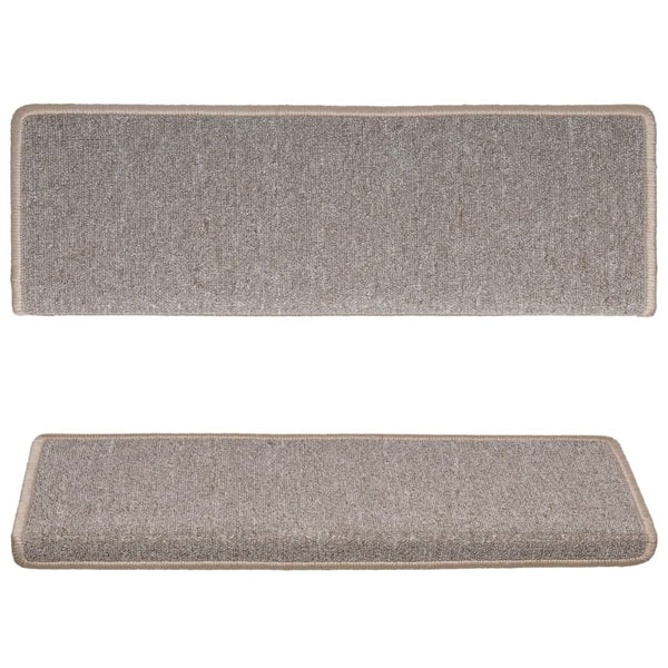 Porrasmatot 15 kpl 65x21x4 cm vaaleanruskea