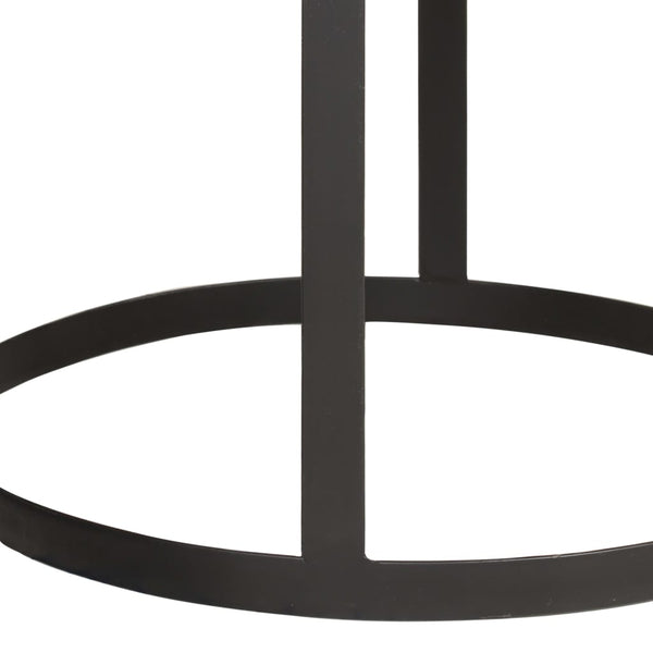 Pyöreät sivupöydät Rifica (2 kpl mangopuu ja teräs)