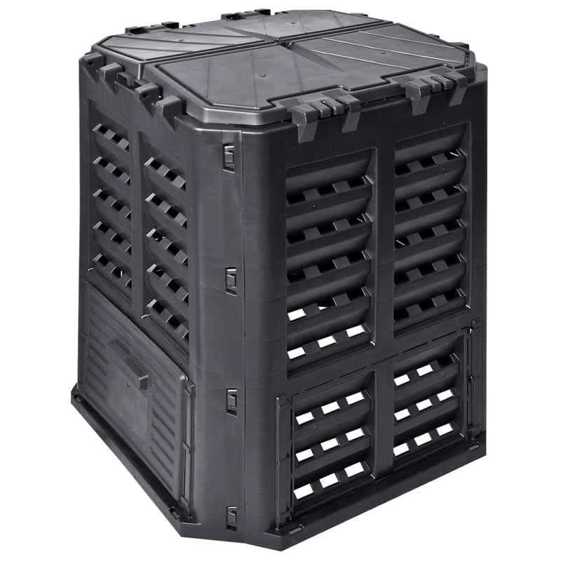 Musta puutarhan kompostiastia Arpa 68,9x68,9x83,9 (360 l)