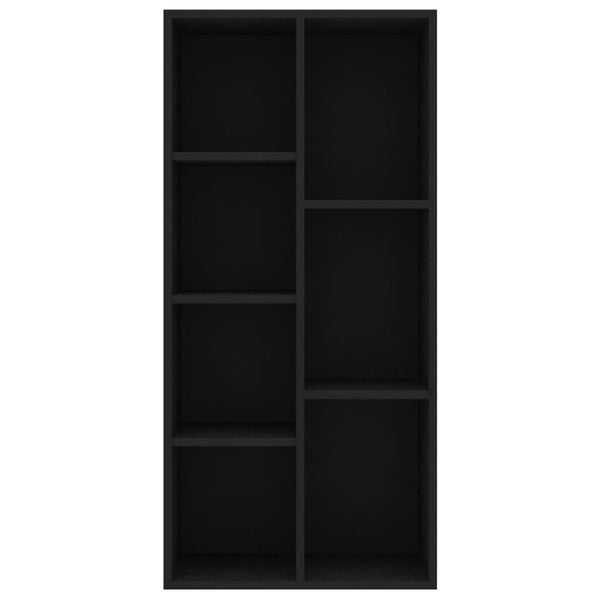 Kirjahylly musta 50x25x106 cm tekninen puu