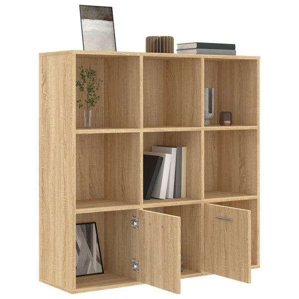 Kirjahylly Sonoma-tammi 98x30x98 cm tekninen puu