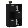Säilytyskaappi musta 60x29,5x90 cm tekninen puu