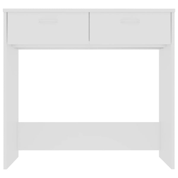 Työpöytä valkoinen 80x40x75 cm tekninen puu