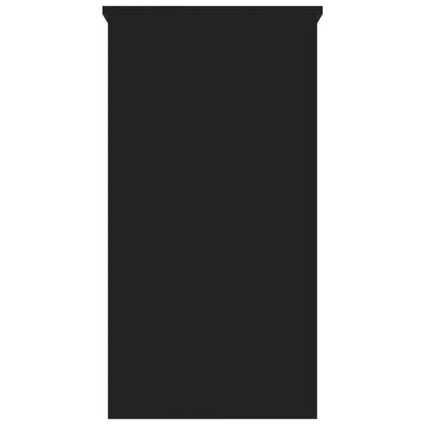 Työpöytä musta 80x40x75 cm lastulevy