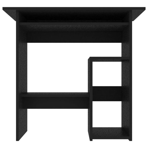 Työpöytä musta 80x45x74 cm tekninen puu