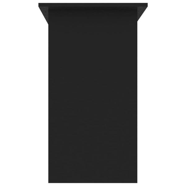 Työpöytä musta 80x45x74 cm tekninen puu