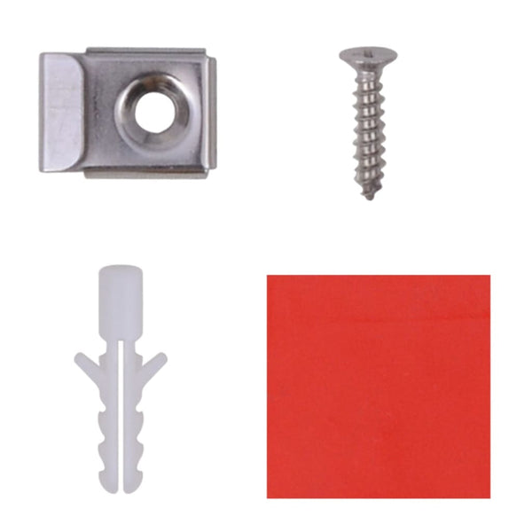 Kehyksettömät peililaatat lasi 16 kpl 20,5 cm