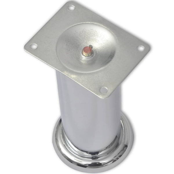 Sohvanjalat 8 kpl pyöreät kromi 180 mm