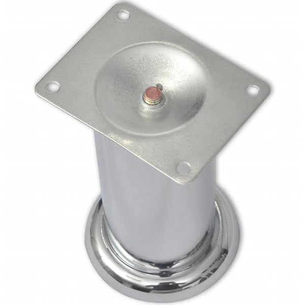 Sohvanjalat 8 kpl pyöreät kromi 120 mm
