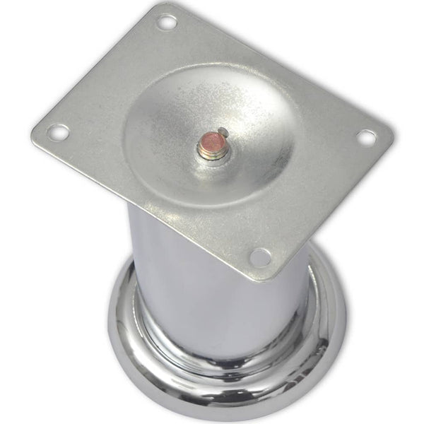 Sohvanjalat 8 kpl pyöreät kromi 60 mm