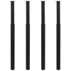 Teleskooppiset pöydänjalat 4 kpl musta 710 mm-1100 mm