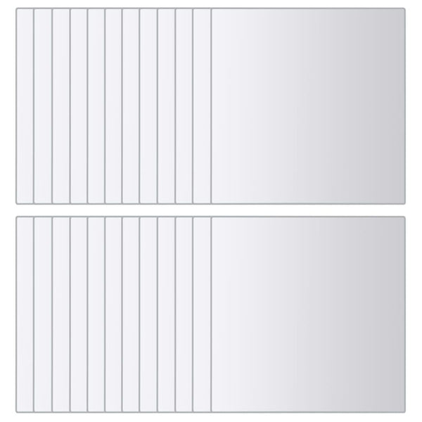 Peililaatat 48 kpl neliö lasi